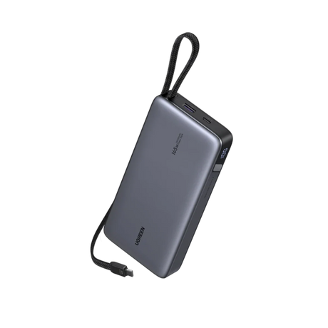 Ugreen 165W 25000mAh prenosna baterija z vgrajenim kablom
