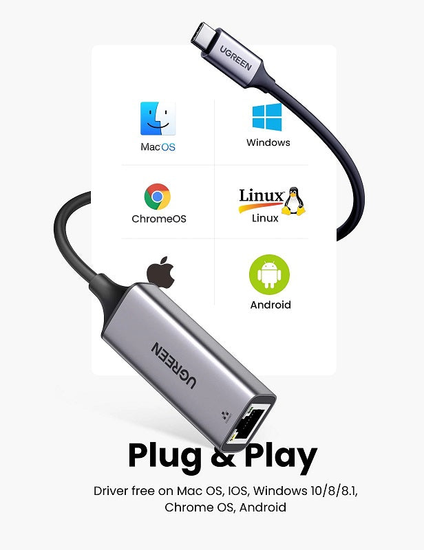 Ugreen USB-C 10/100/1000 mrežna kartica - box