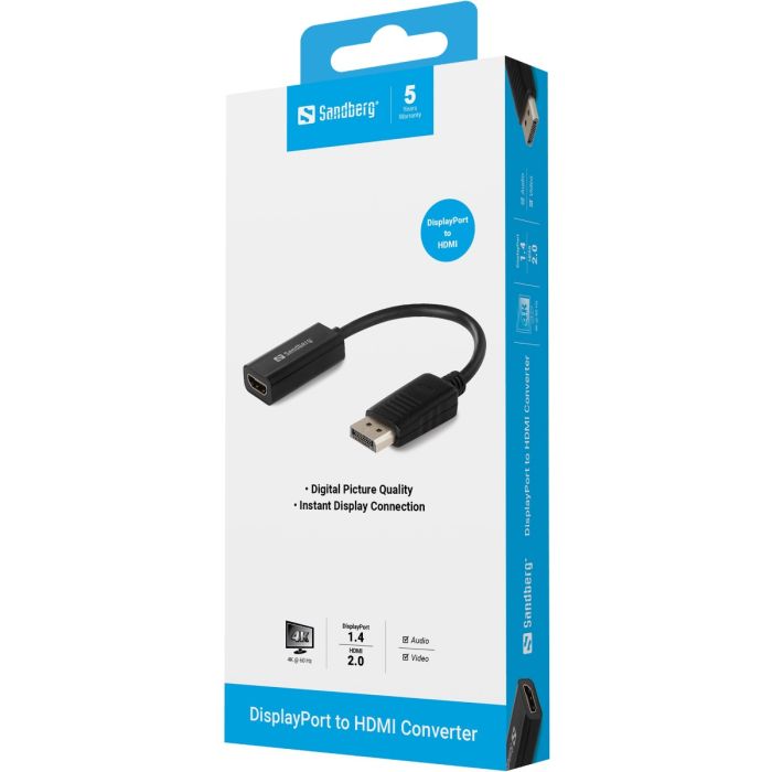 Sandberg Adapter DisplayPort>HDMI video pretvornik