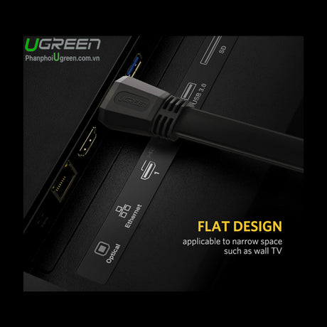 Ugreen HDMI 2.0 Flat kabel 3m - box