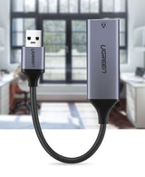 Ugreen USB 3.0 Gigabit Ethernet Adapter mrežna kartica siv - box