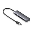 Ugreen USB Hub, USB 3.0, 4-portni srebrn - box