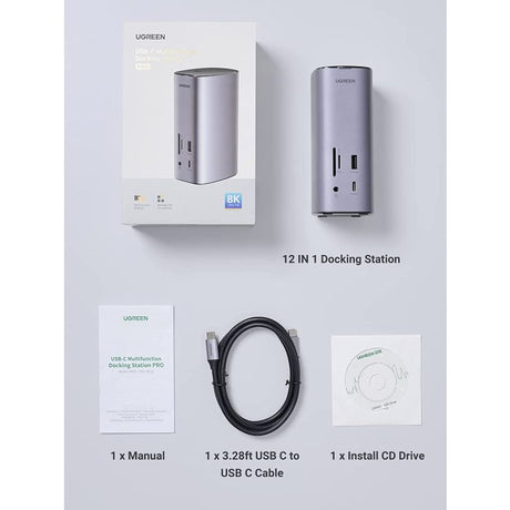 Ugreen Revodok Pro 312 USB-C Priklopna postaja 12v1 90325