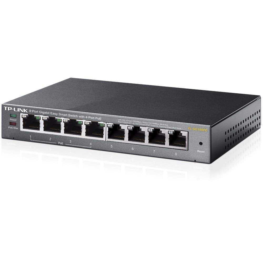 TP-Link 8-Portno Gigabit PoE Easy Smart Managed stikalo