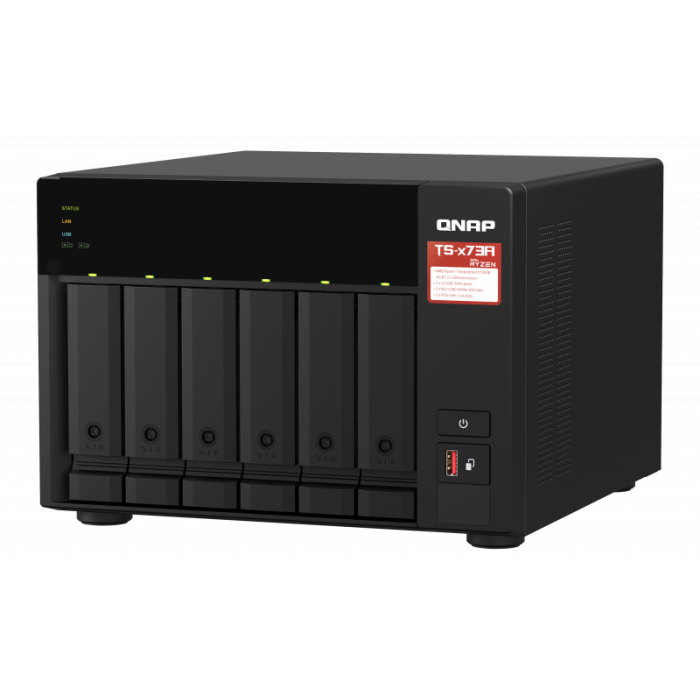 QNAP NAS strežnik za 6 diskov, 8GB ram, 2x 2.5GbE mrežo