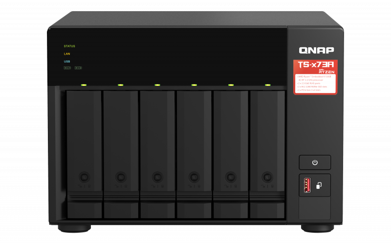 QNAP NAS strežnik za 6 diskov,  8GB ram, 2x 2.5GbE mrežo