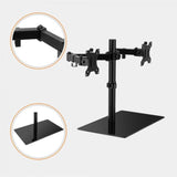 VonHaus dvojni namizni nosilec do diagonale 27 s steklenim podstavkom