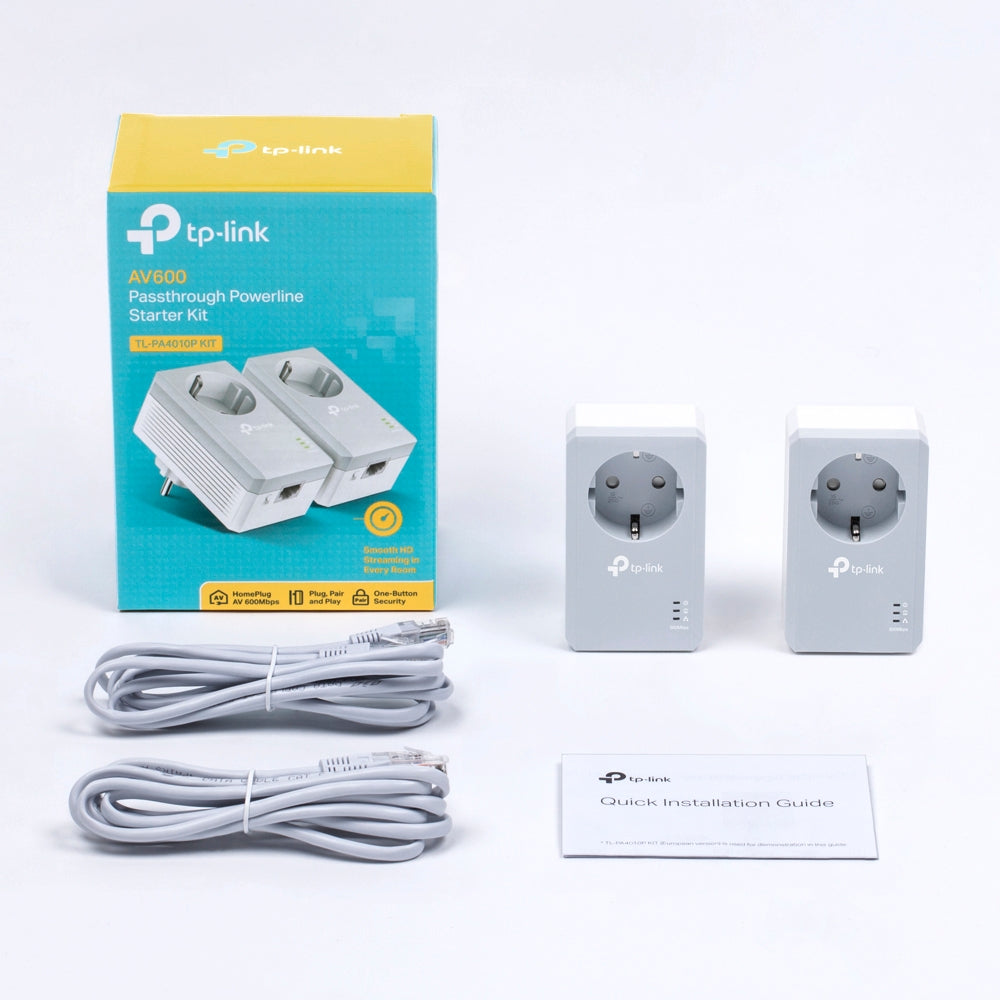TP-LINK TL-PA4010P KIT AV600 Powerline Adapter z vtičnico