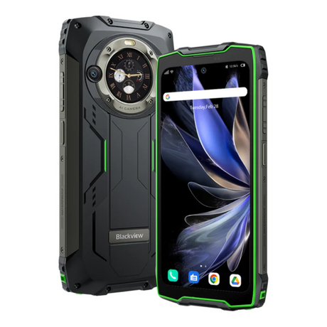 Blackview pametni robustni telefon BV9300 Pro 12GB+256GB z vgrajeno 100LM svetilko, zelen