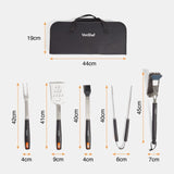 VonShef SET za peko na žaru 5 kos in torbica za shranjevanje