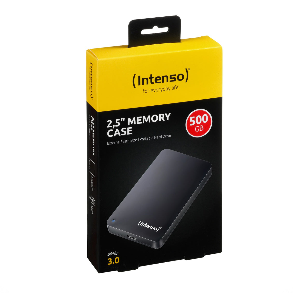 Intenso zunanji disk 500GB 2,5" Memory Case USB 3.0 - Črn