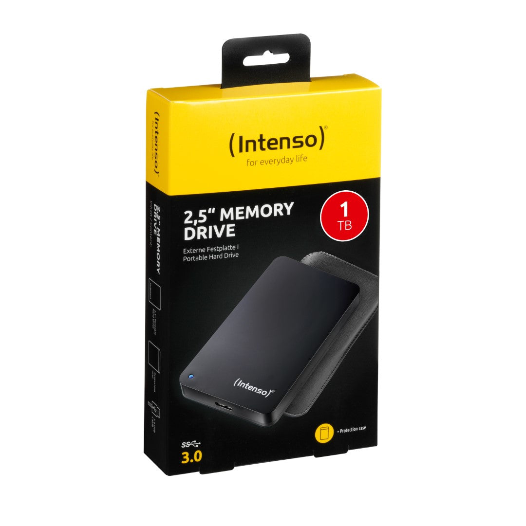 Intenso zunanji disk 2TB 2,5" Memory Drive USB 3.0 Črn + etui