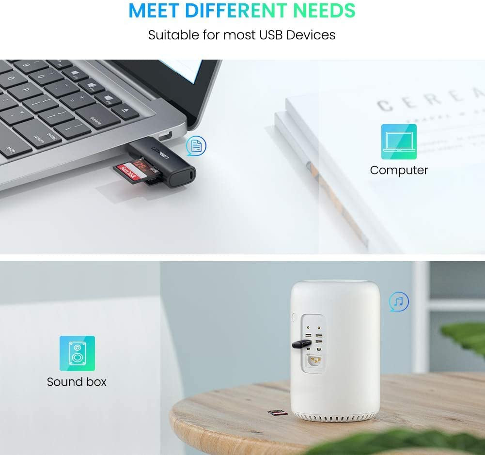 Ugreen Čitalec kartic SD/microSD USB 3.0 - box