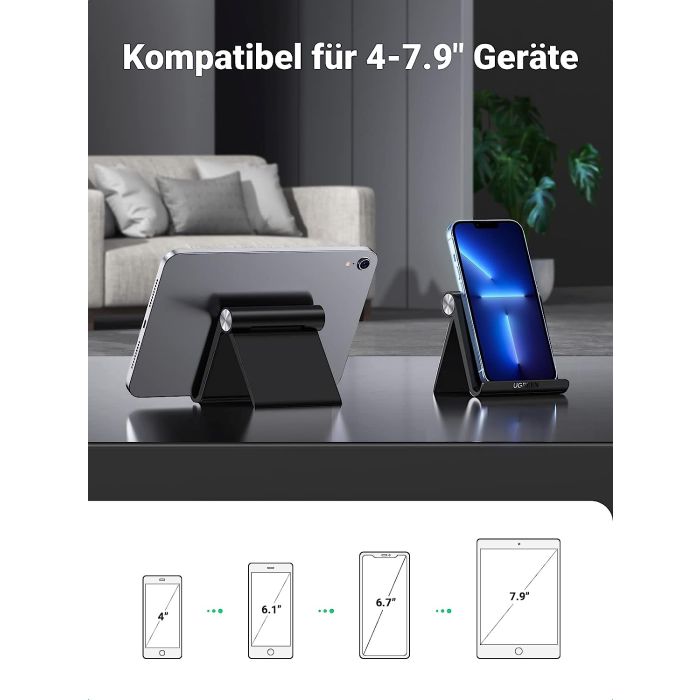 Ugreen stojalo za telefon, črno - 50747