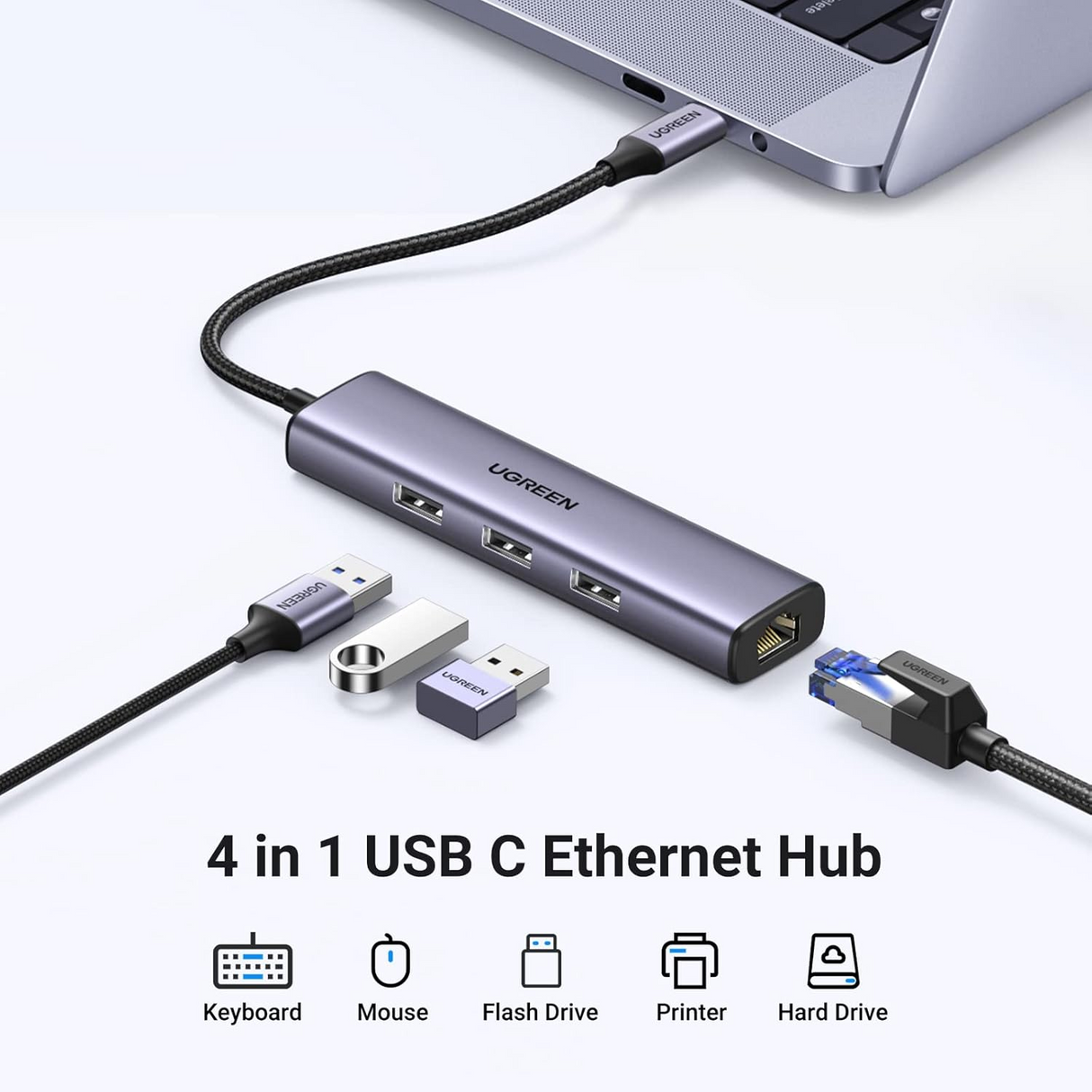 Ugreen 4 v 1 USB-C Hub