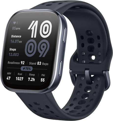 Športna ura Amazfit Bip 6 – AMOLED zaslon, GPS, črna