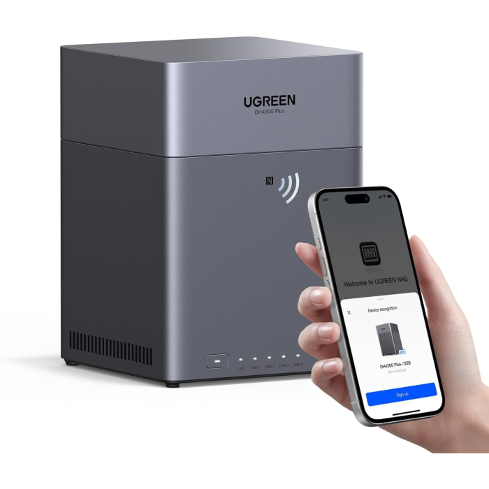 Ugreen NASync DH4300 Plus za 4 diske, ARM 8-jedrni, 8GB DDR4, 2.5Gbe mreža