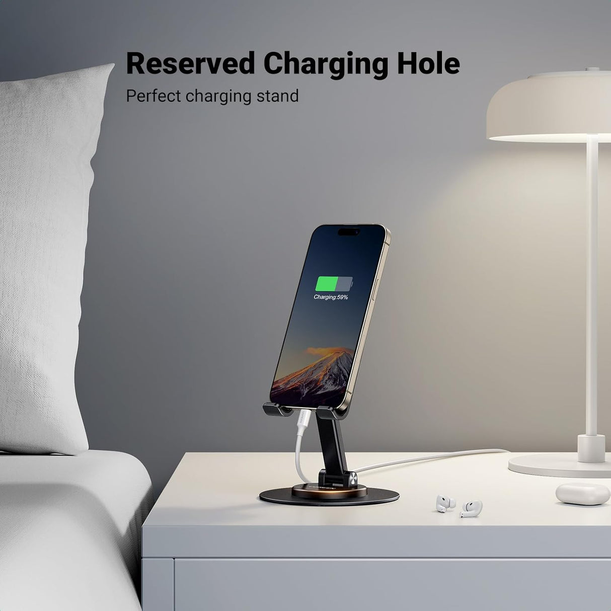 Ugreen namizno vrtljivo stojalo za telefon