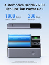Ugreen prenosna polnilna baterija 20.000mAh, 130W s pametnim digitalnim zaslonom
