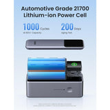 Ugreen prenosna polnilna baterija 20.000mAh, 130W s pametnim digitalnim zaslonom