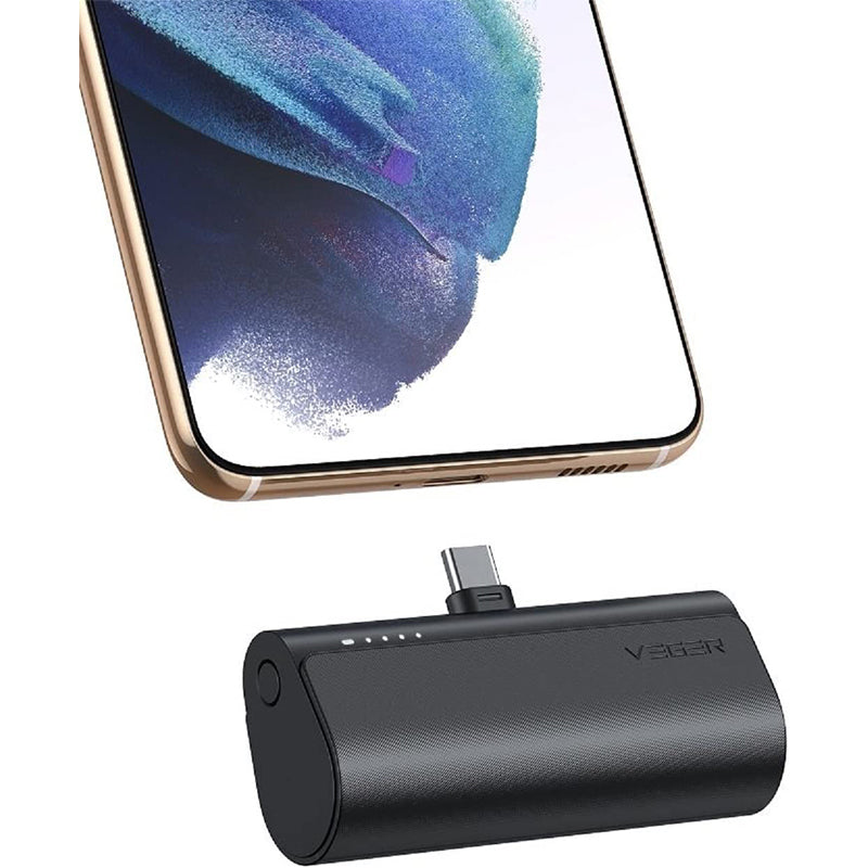 VEGER prenosna baterija PlugON-C 5000 mAh, črna