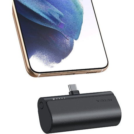 VEGER prenosna baterija PlugON-C 5000 mAh, črna