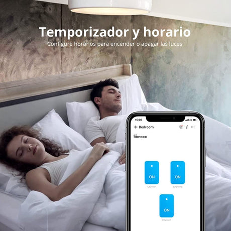 SONOFF pametno stensko stikalo Wi-Fi + RF433 dvojno T1EU2C-TX