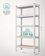 SONGMICS Regal 30 x 75 x 150 cm rjavo-srebrn,-GLR030E01
