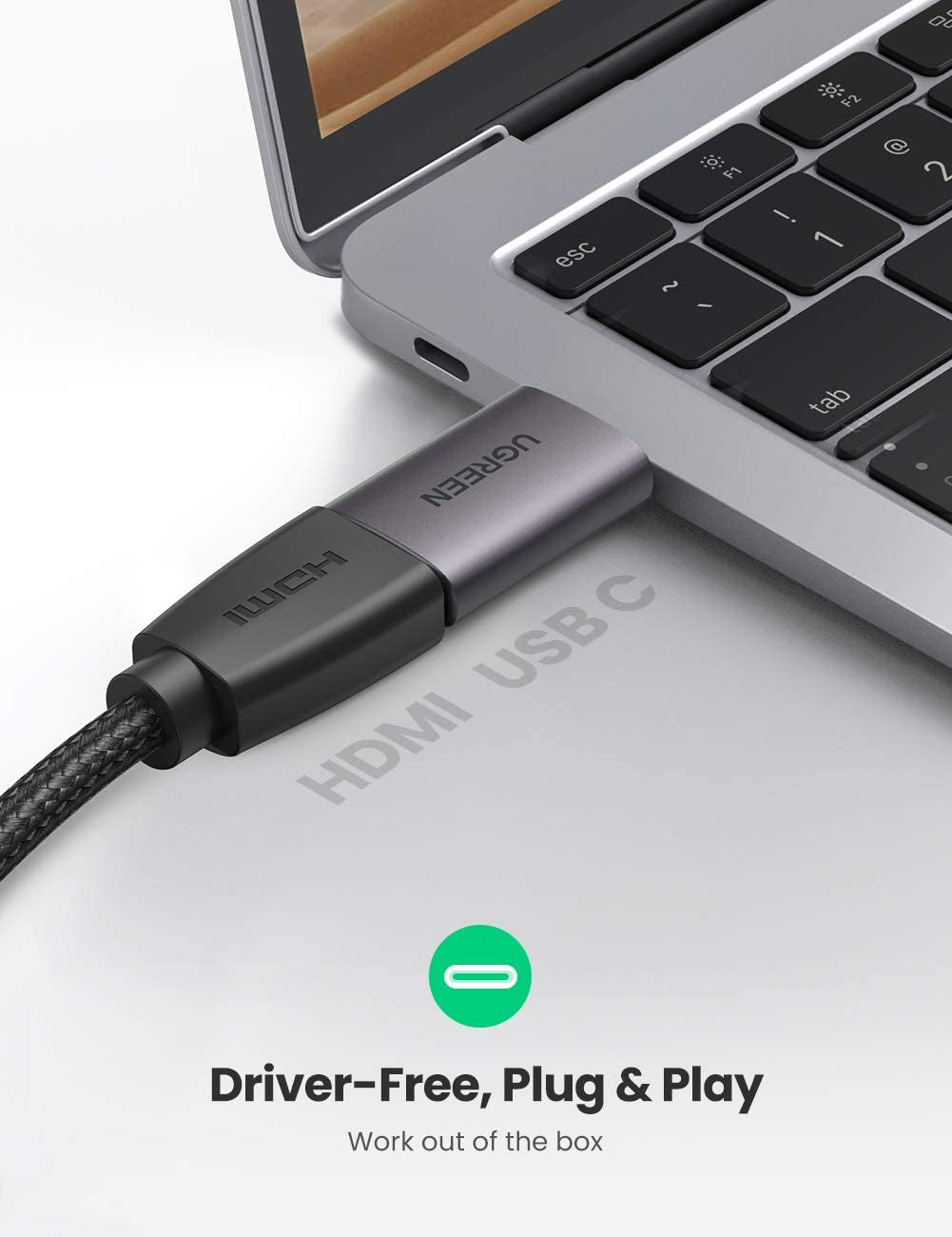 Ugreen USB C v HDMI 2.0 adapter 4K@60Hz