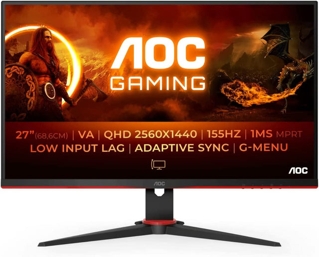 AOC Q27G2E 27'' 155Hz QHD gaming monitor