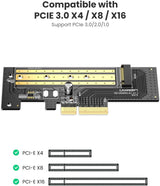 Ugreen M.2 PCIe NVME na PCIe 3.0 x4 x8 x16 adapter - box