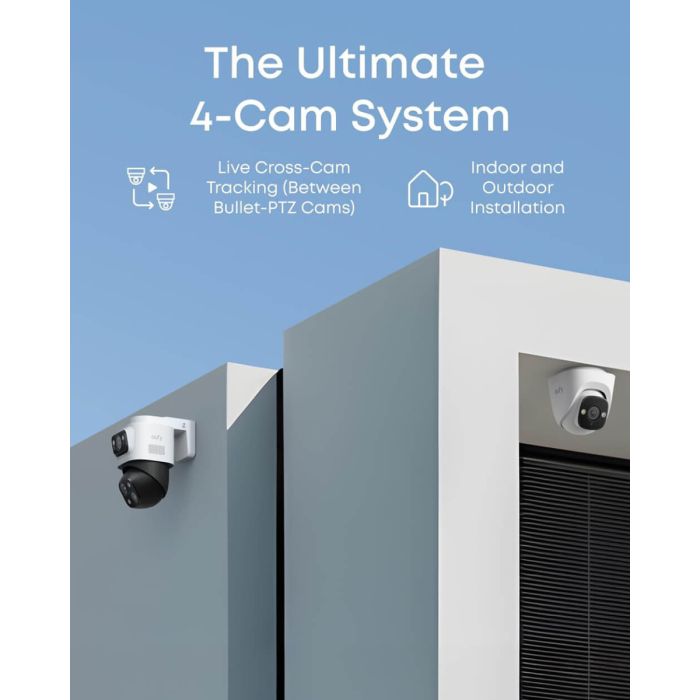 Anker Eufy Security PoE NVR nadzorni sistem S4 (2x eufy E41 + 2x eufy S4)