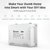 SONOFF pametno stikalo Wi-Fi stikalo 4-kanalni 4CHR3