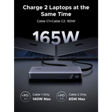Ugreen 165W 25000mAh prenosna baterija z vgrajenim kablom