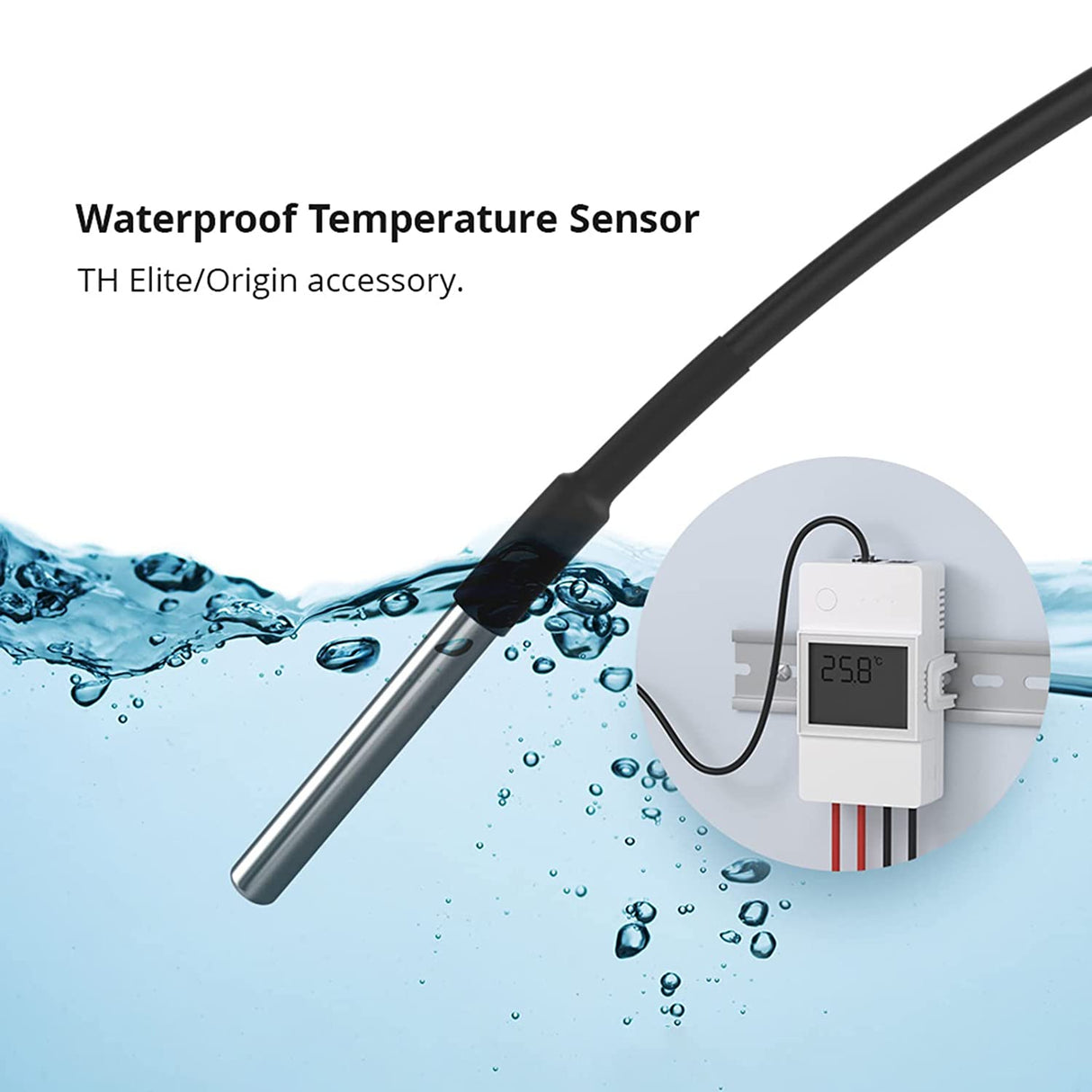 SONOFF vododporni senzor za temperaturo za stikalo THR316/320, THR316D/320D