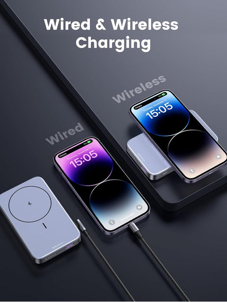 Ugreen magnetna baterija z zložljivim stojalom 10.000mAh PD 20w