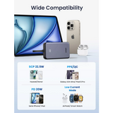 Ugreen 22,5W 20000mAh prenosna baterija z vgrajenim kablom