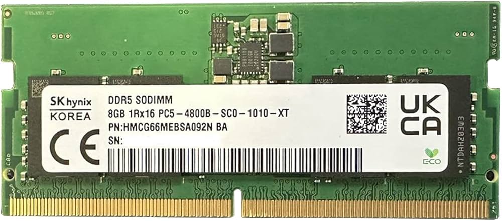 Hynix 8GB DDR5-4800B SODIMM, 1.1V