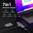 Ugreen 7v1 USB-C HUB HDMI+RJ45+čitalec kartic+USB+PD 100W