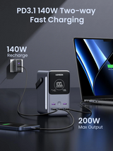 Ugreen prenosna polnilna baterija 48.000mAh, 300W s pametnim digitalnim zaslonom