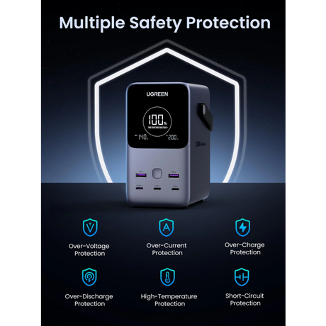 Ugreen prenosna polnilna baterija 48.000mAh, 300W s pametnim digitalnim zaslonom