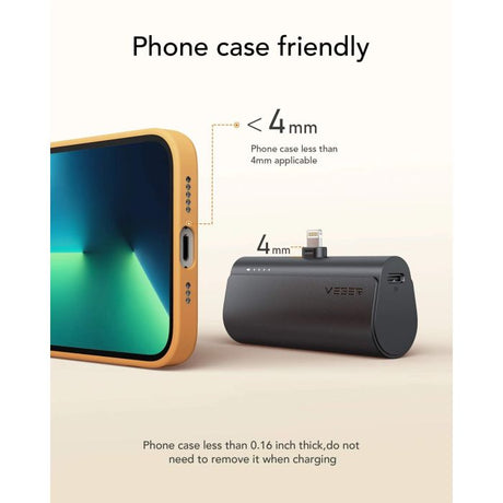 VEGER prenosna baterija PlugON Lightning 5000 mAh, črna