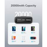 VEGER prenosna baterija L20s 20000 mAh, črna