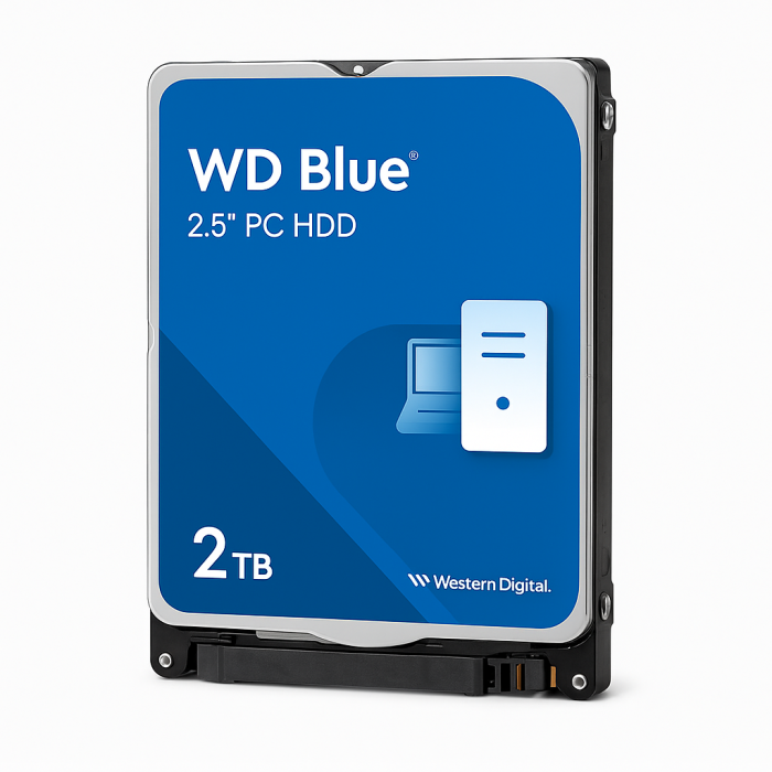 WD 2TB Blue 2,5" SATA 6Gb/s 5400rpm 128MB HDD disk