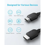 Anker HDMI 2.1 kabel, 8K, 1,8m