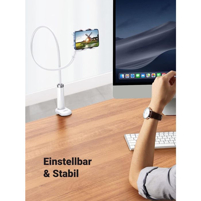 Ugreen Gooseneck Fleksibilno stojalo za pritrditev mobilnega ali tabličnega računalnika velikosti 4