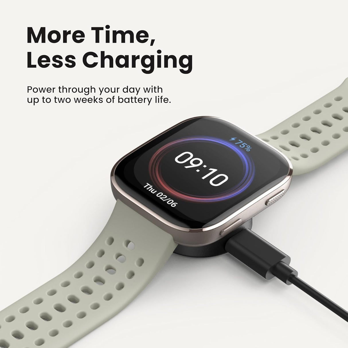 Športna ura Amazfit Bip 6 – AMOLED zaslon, GPS, črna