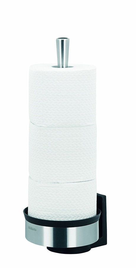 Brabantia stojalo za WC papir kovinski platina
