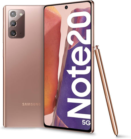 Obnovljen telefon Samsung Galaxy Note 20 5G 256GB N981B DS Razred B, bronast