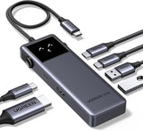 Ugreen Uno 6v1 USB-C hub z 10Gbps USB-C in USB-A ter 4K@60Hz HDMI izhodi